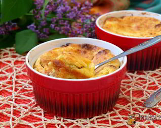 Творожная запеканка с изюмом