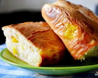 Творожная запеканка с персиками