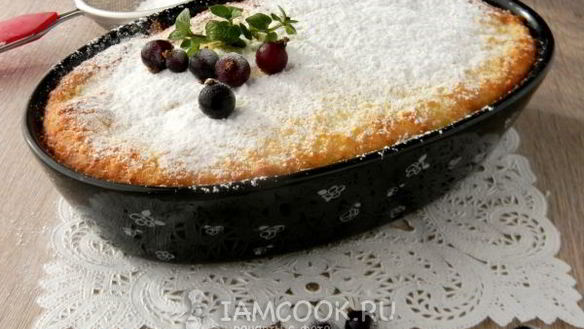 Рецепт Творожно-кокосовой запеканка с ягодами