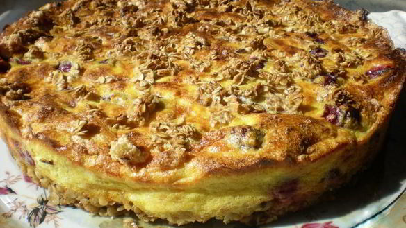 Рецепт Творожно-овсяной запеканки