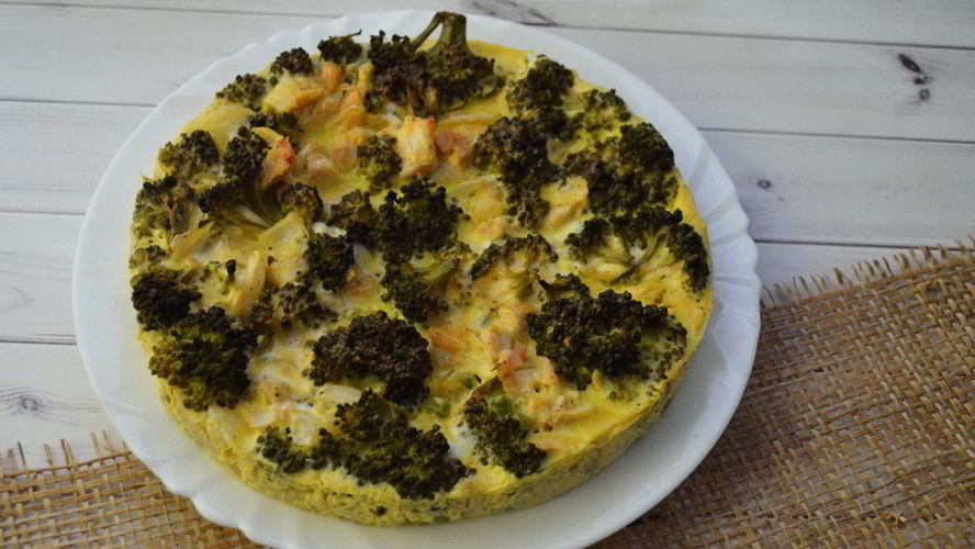 Рецепт яичной запеканки с брокколи