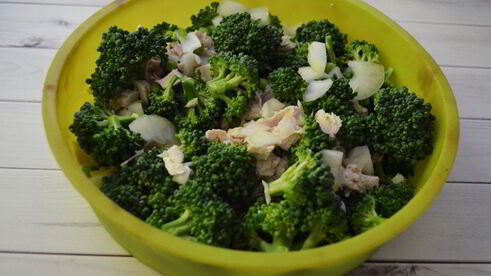 яичная запеканка с брокколи