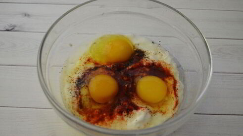 яичная запеканка с брокколи