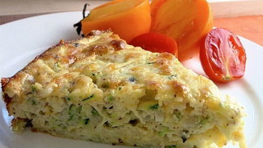 Рецепт запеканки из кабачка с сыром фета