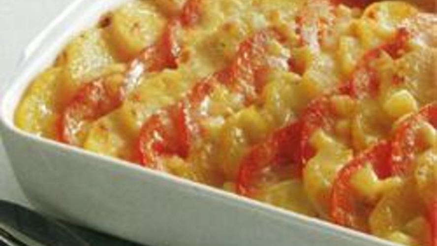 Рецепт запеканки из картофеля с помидорами