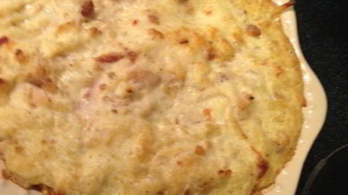 запеканка из курицы и макарон в сметанном соусе