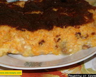 Запеканка из тыквы на манной каше