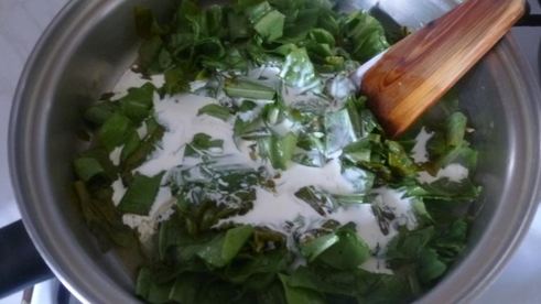 запеканка из яиц и щавеля