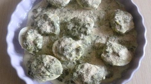 запеканка из яиц и щавеля