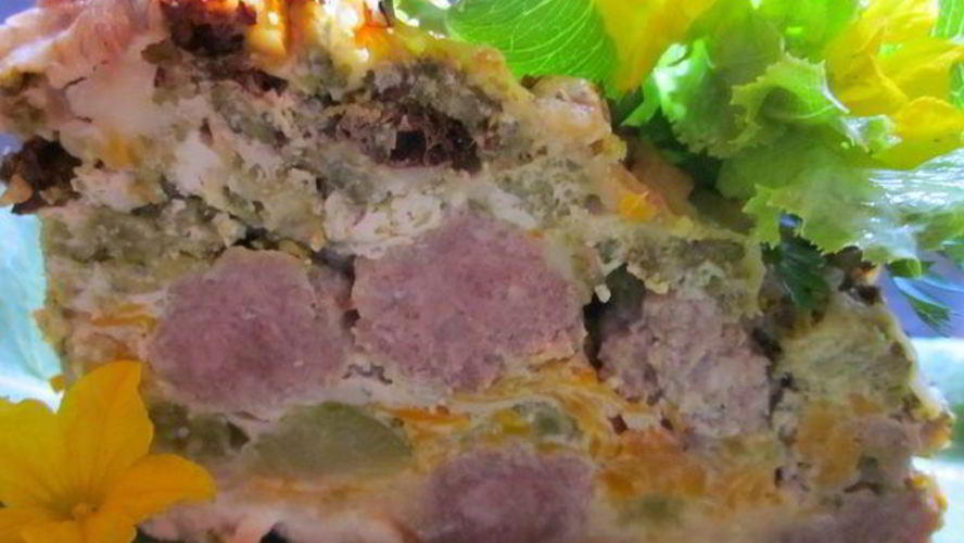 Рецепт запеканки с брокколи и мясными шариками