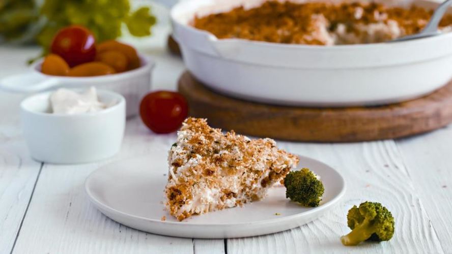 Рецепт запеканки с копченой пикшей