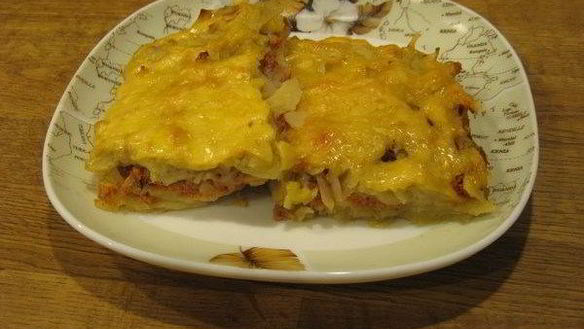 Рецепт Запеканки с мясом и помидорами