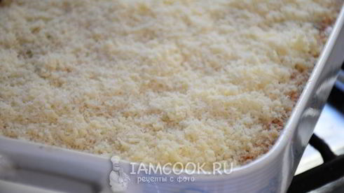 запеканка с овощами, сыром и фаршем из индейки