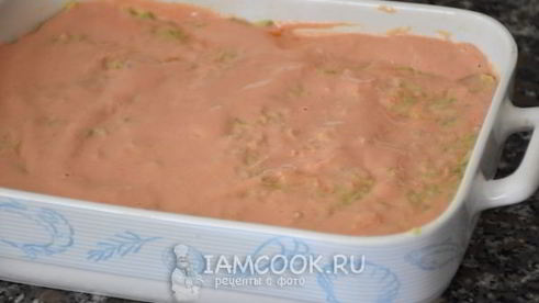 запеканка с овощами, сыром и фаршем из индейки