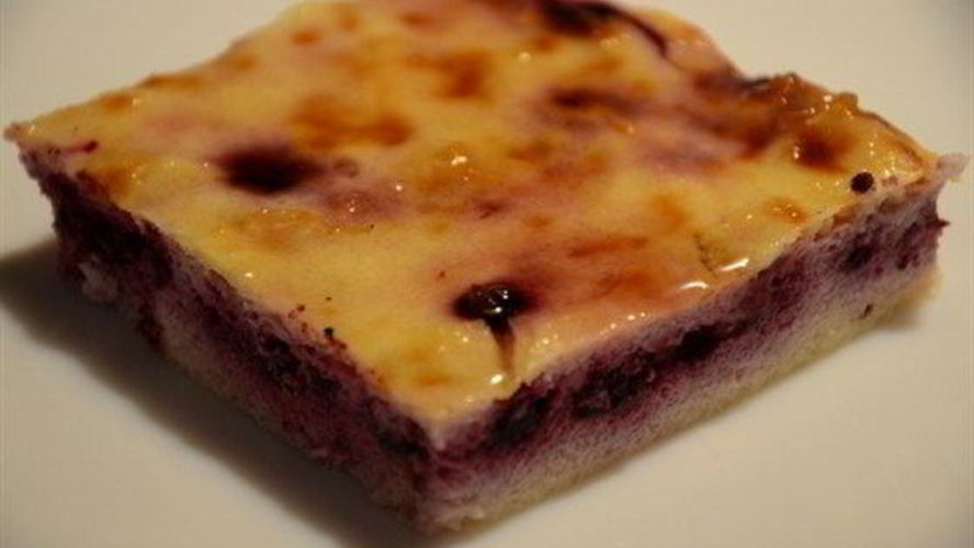 Рецепт запеканки творожной с черникой