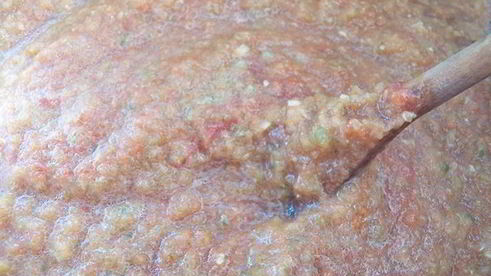 аджика из кабачков с томатной пастой на зиму