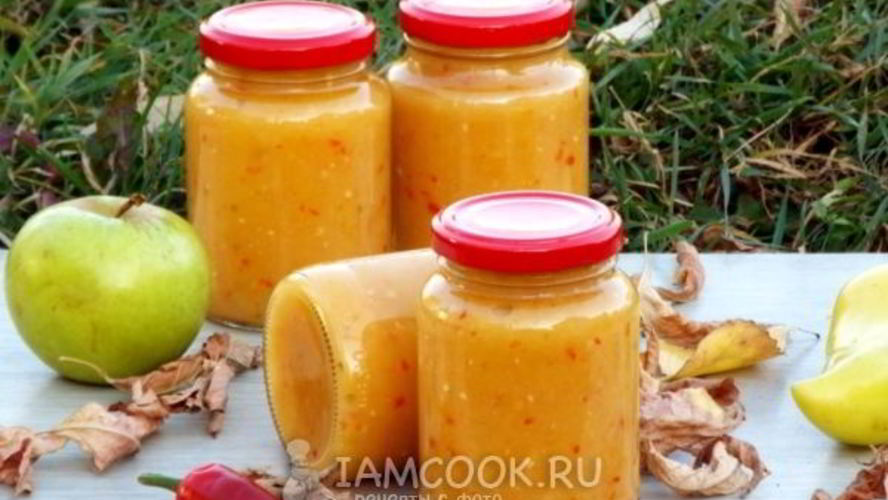 Рецепт аджики из кабачков с яблоками на зиму