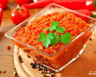 Аджика из помидоров без чеснока