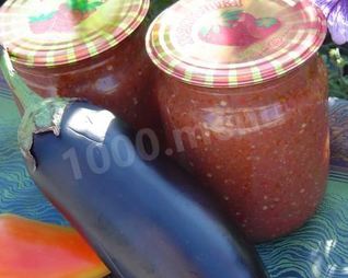 Аджика с баклажанами