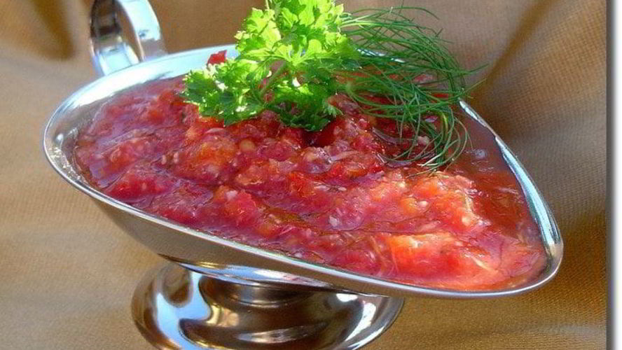 Рецепт аджики с хреном без тепловой обработки