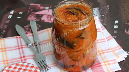 баклажаны в аджике на зиму