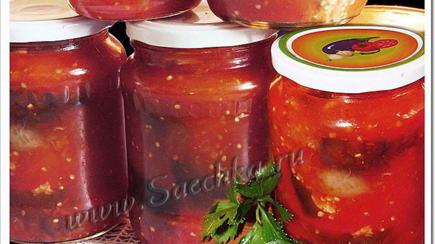 Рецепт баклажанов в аджике