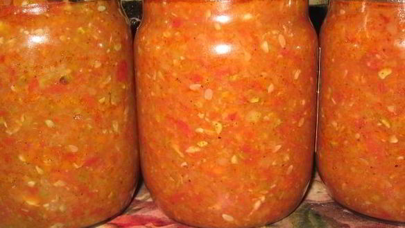 Рецепт Консервированной аджики на зиму