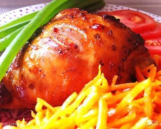 Курица с медом и аджикой