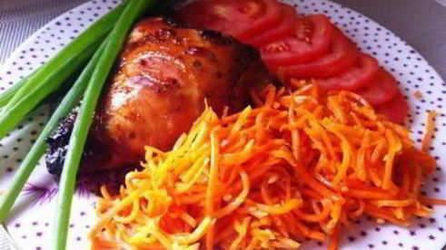 курица с медом и аджикой