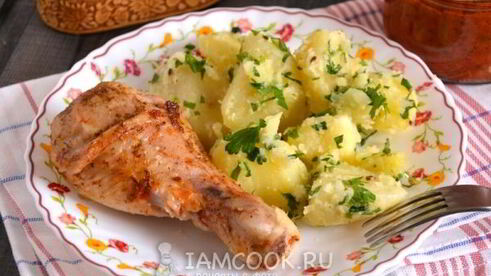 курица, запеченная с аджикой