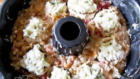 мясная корона с соусом-аджикой