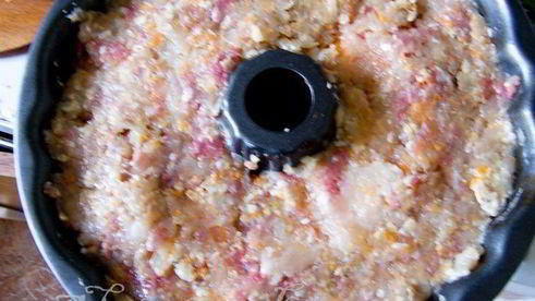 мясная корона с соусом-аджикой