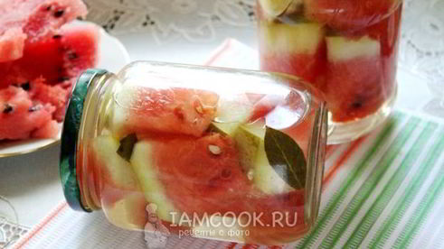 арбузы в сладком маринаде без уксуса