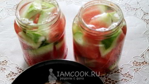арбузы в сладком маринаде без уксуса