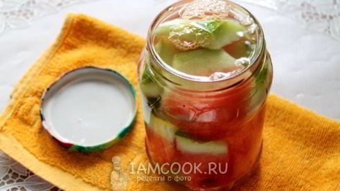 арбузы в сладком маринаде без уксуса