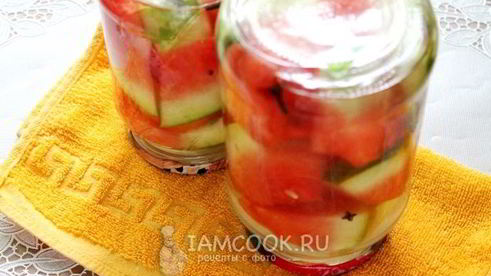 арбузы в сладком маринаде без уксуса