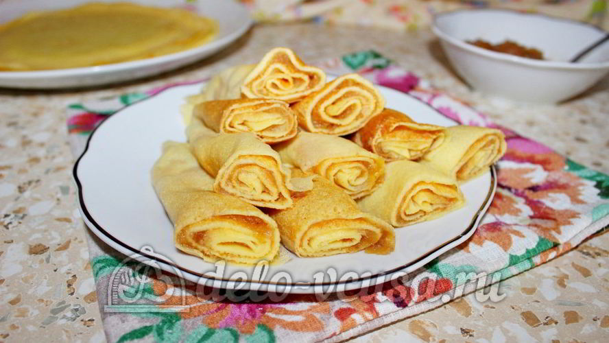 Рецепт блинчиков с джемома