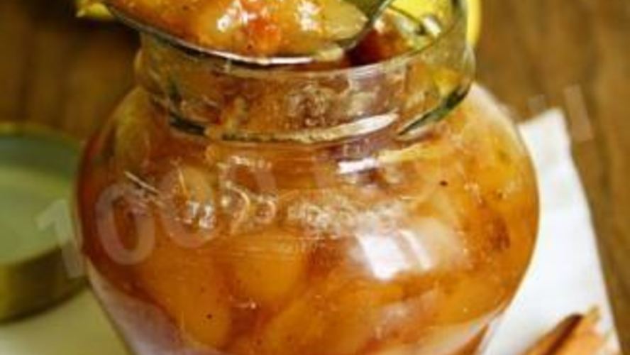 Рецепт грушевого джема с лимонами и корицей