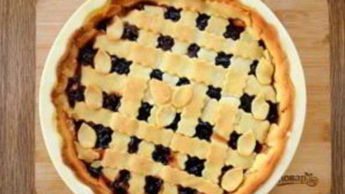 кростата с творогом и джемом