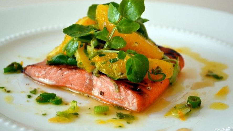 Рецепт лосося с апельсиновым джемом