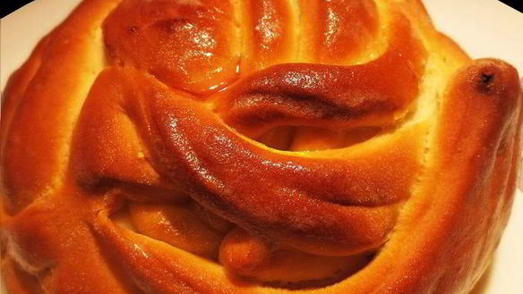 Рецепт Слоеных булочек с малиновым джемом