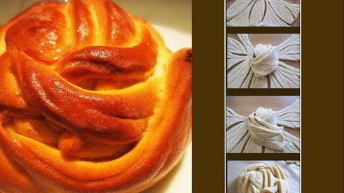 слоеные булочки с малиновым джемом