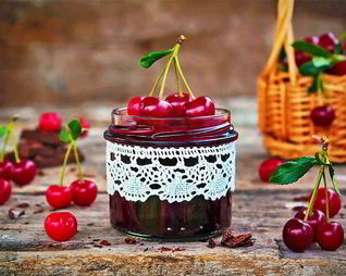 Вишневый джем с горьким шоколадом