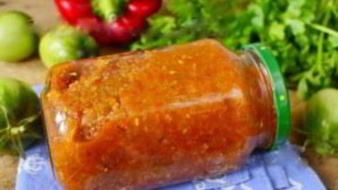 икра из зеленых помидоров на зиму