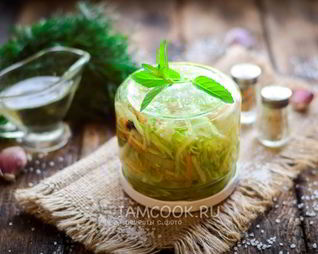 Кабачки по-корейски на зиму без стерилизации