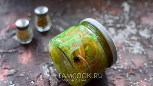 кабачки по-корейски на зиму без стерилизации