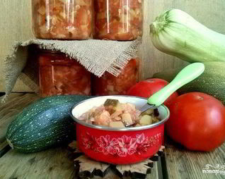 Кабачки в томате на зиму