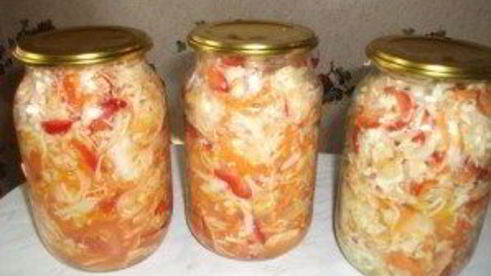 капуста на зиму без стерилизации