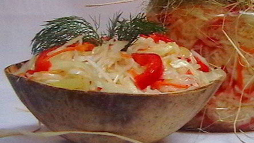 Рецепт капусты с перцем на зиму