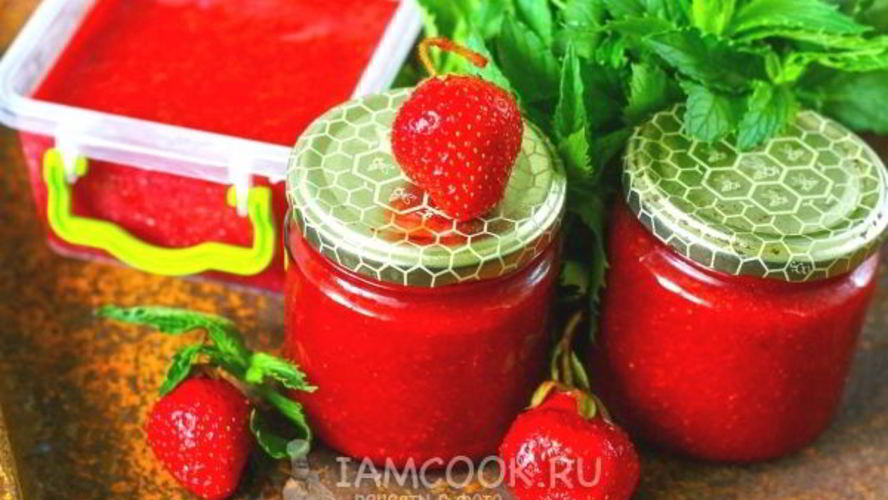 Рецепт клубничного пюре на зиму